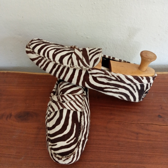 Tod's pony hair mocassins,zebra pattern - Picture 2 of 14